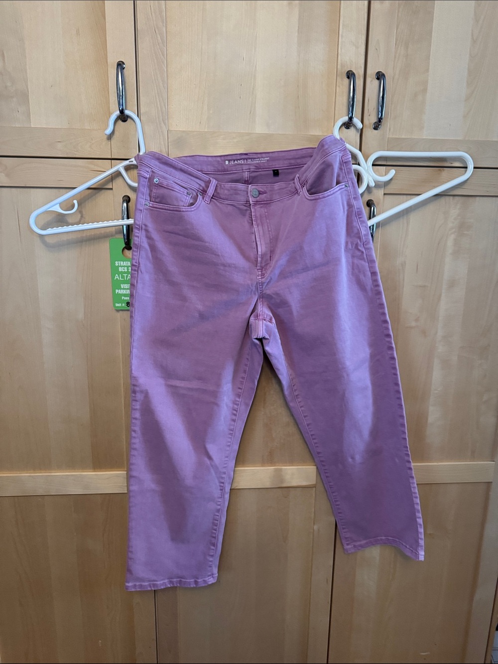 Women's Lavender Straight-Leg Jeans